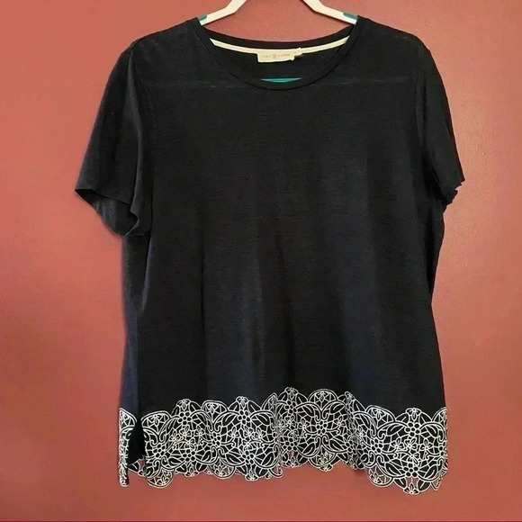 Tory Burch Navy Blue Top - Picture 1 of 6